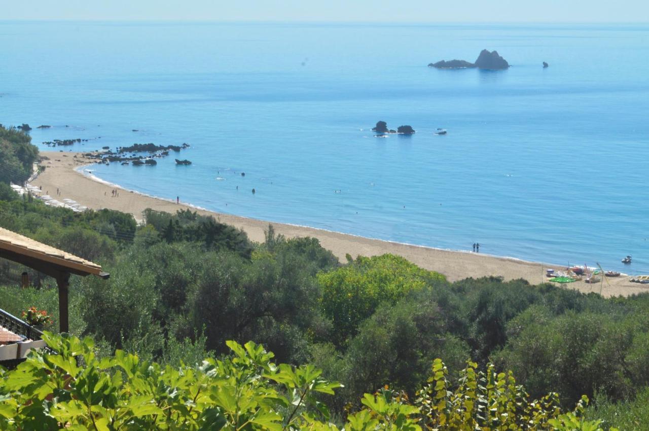 Large Apartment By The Pool - Pelekas Beach, Corfu Exterior foto